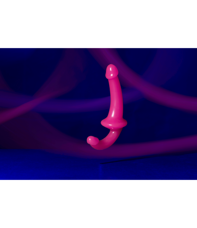 RealRock RealRock Glow in the Dark Dildo 12 cm Met Zuignap Voor Handsfree Gebruik