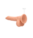 RealRock Ultra-Realistic 13.7cm Dildo with Testicles - Soft TPE & Suction Cup