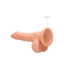 RealRock Ultrarealistische 13,7 cm Dildo Met Zuignap En Hangende Testikels TPE