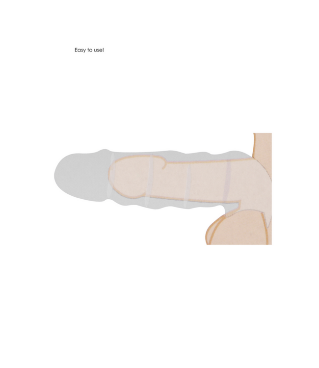 RealRock RealRock Realistische Penis Sleeve 9-23 cm Van Zacht Veilig TPE