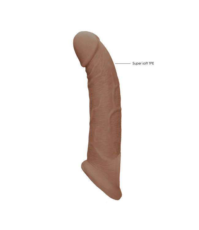 RealRock RealRock Realistische Dildo 19,8 cm Veilig Ftalatenvrij TPE Bruin