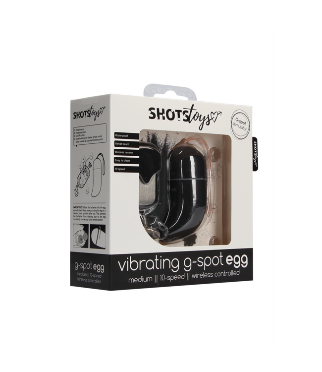 Shots Toys Draadloos Vibrerend G-Spot Ei Met 10 Modi En Afstandsbediening Tot 20m