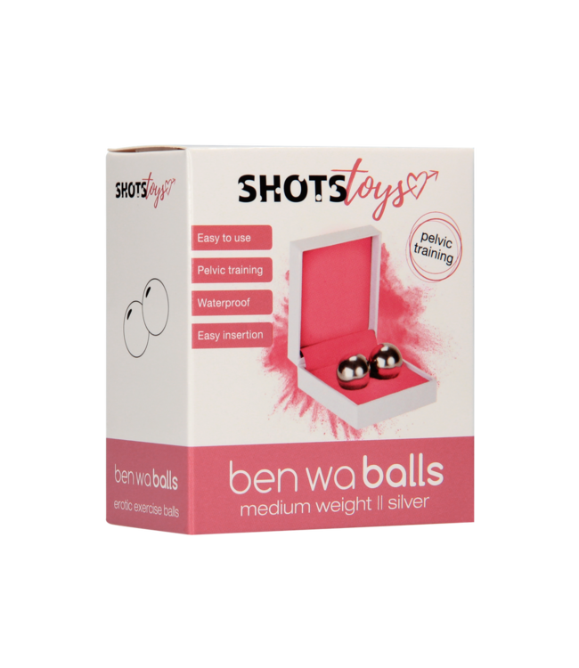 Shots Toys Bekkenbodem Versterker Ben Wa Ballen 44g – Staal, Compact & Effektief