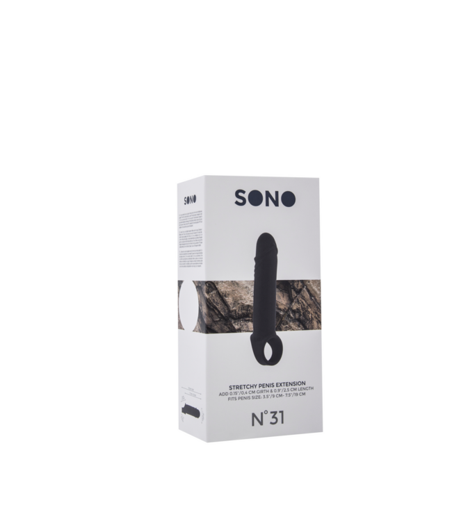 Sono Elastische Penisverlängerung Nr. 31 – Komfort, +2,5 cm Länge, TPE-Sleeve