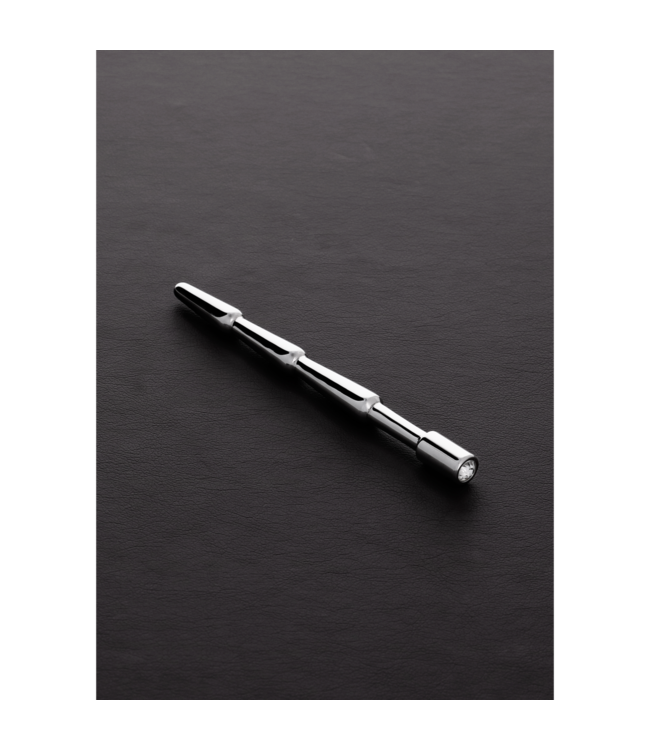 Steel by Shots Rider Jewelled Stainless Steel Penis Plug - Stylish & Comfortable Design