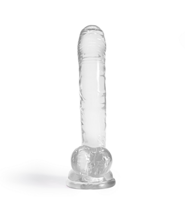 Crushious Crushious Flexibele Transparante Jelly Dildo Met Zuignap 17,5 cm
