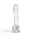 Crushious Hudini Ultra-Clear Flexible Jelly Dildo with Suction Cup - 17.5cm
