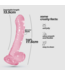 Crushious Crushious Flexibele Roze Anale Jelly Dildo 17,5 cm Met Zuignap Waterdicht