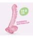 Crushious Hudini 17.5 cm Pink Jelly Dildo - Flexible, Waterproof & Suction Cup