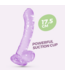 Crushious Hudini Jelly Flexibler Anal-Dildo 17,5 cm – Lila, Wasserdicht & Saugnapf