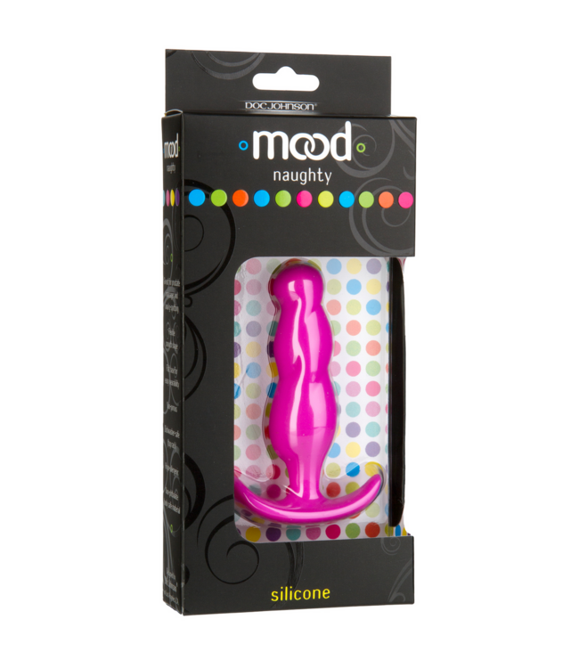 Doc Johnson Naughty 3 Medium Pink Silicone Anal Plug – Soft & Comfortable Fun