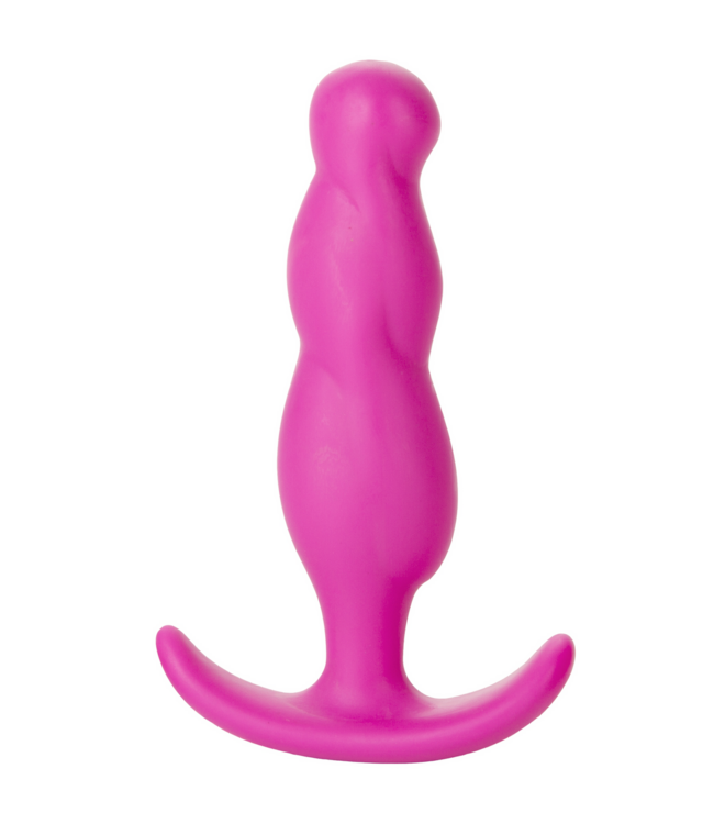 Doc Johnson Naughty 3 Medium Pink Silicone Anal Plug – Soft & Comfortable Fun
