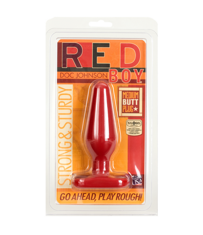 Doc Johnson Red Boy Butt Plug Medium – Fest, phthalatfrei & antibakteriell!