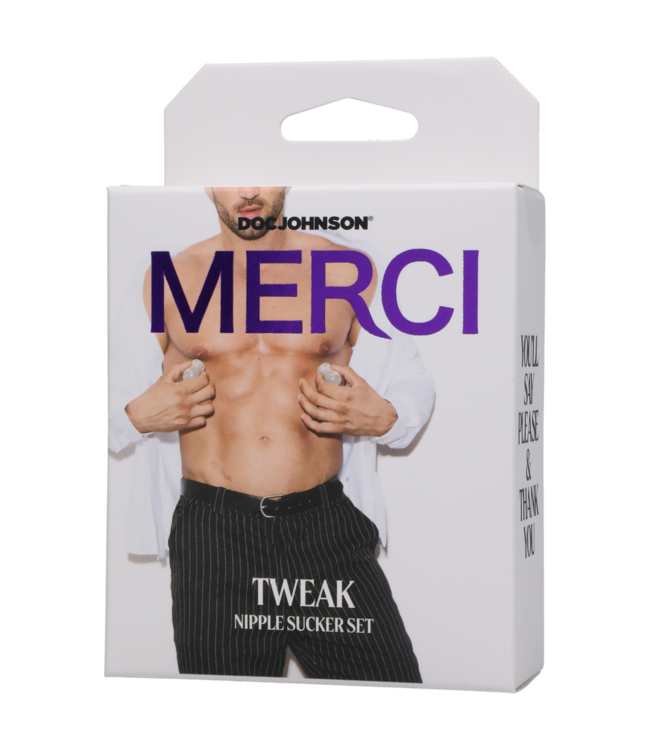 Doc Johnson Doc Johnson Merci Nipple Suckerset Met Transparante Zwarte Zuigkracht