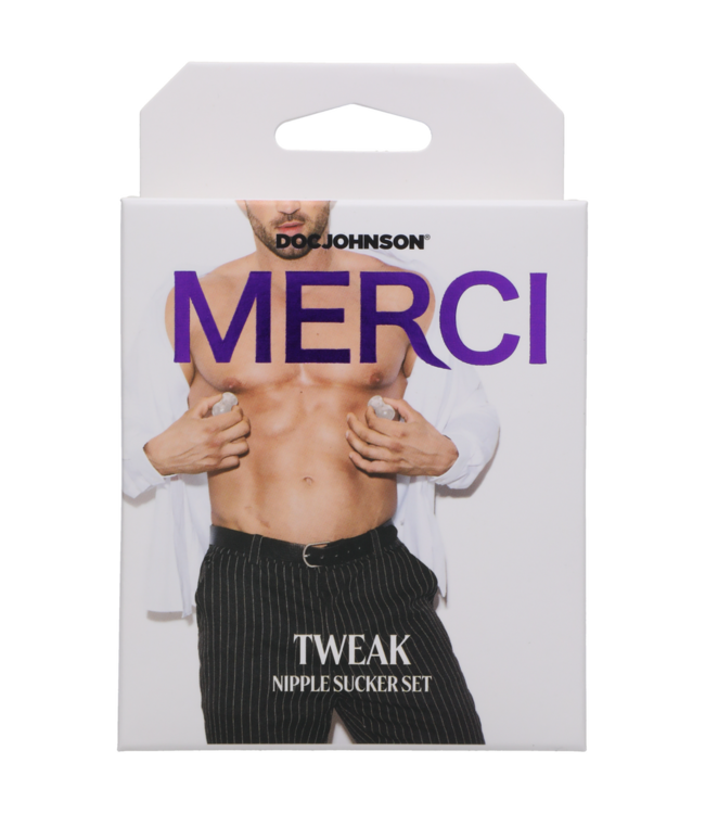 Doc Johnson Doc Johnson Merci Nipple Suckerset Met Transparante Zwarte Zuigkracht
