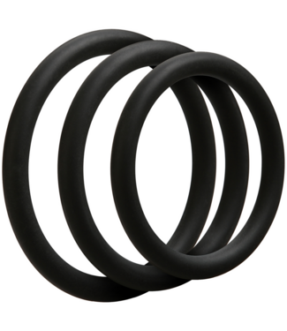 Doc Johnson OptiMALE Comfort C-Ring Set: 3 Silicone Penis Rings for Enhanced Control