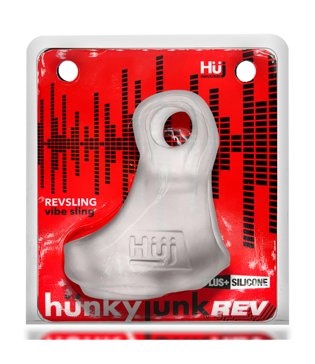Hunkyjunk Hunkyjunk Plus+Silicone Reverb Vibrating Cock and Ball Sling Blauw