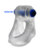 Hunkyjunk Hunkyjunk Plus+Silicone Reverb Vibrating Cock and Ball Sling Blauw
