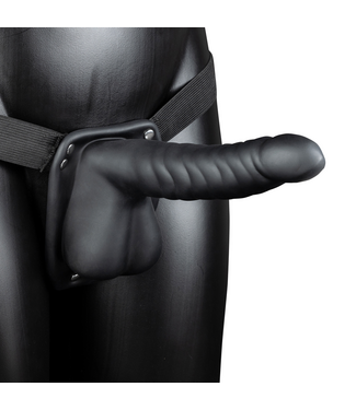 Ouch! Holle Strap-On Met Geribbelde Oppervlakte En Verstelbare Heupband 21,9 cm