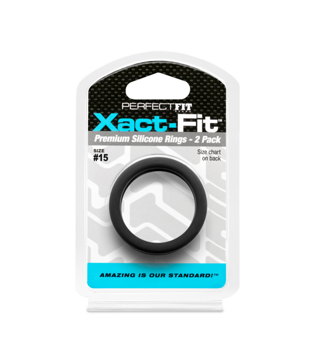PerfectFitBrand Xact-Fit Cock Ring 2-Pack – Ultimate Comfort & Size Precision