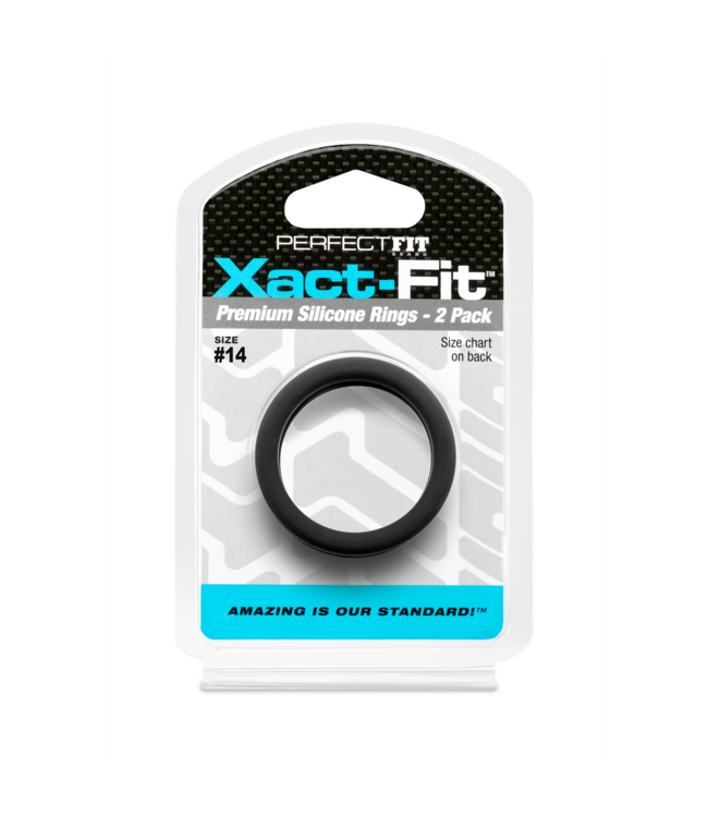PerfectFitBrand Xact-Fit Maat #14 Cockring Duo Pack Met Precisiemeting En Comfort