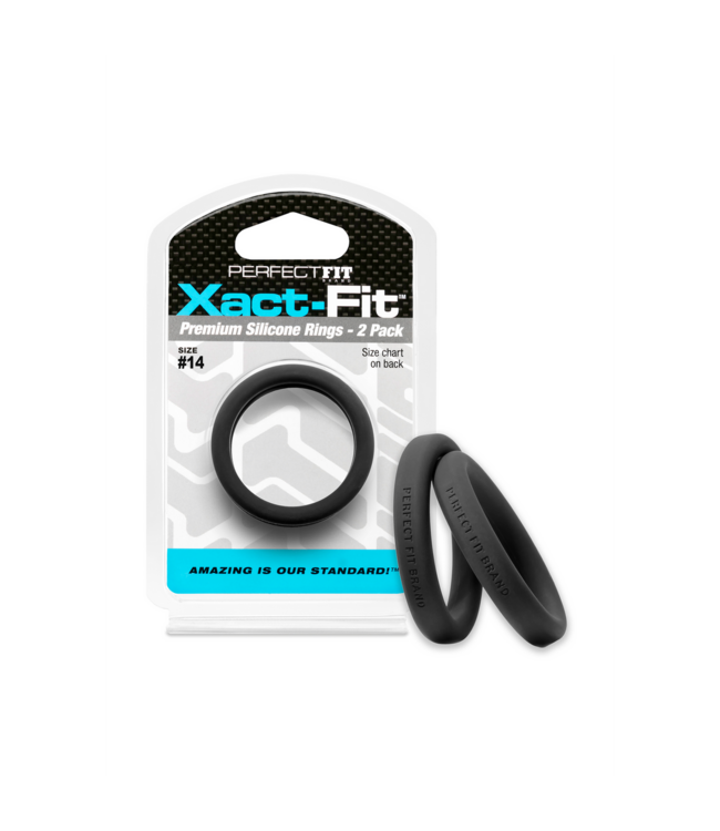 PerfectFitBrand Xact-Fit Maat #14 Cockring Duo Pack Met Precisiemeting En Comfort