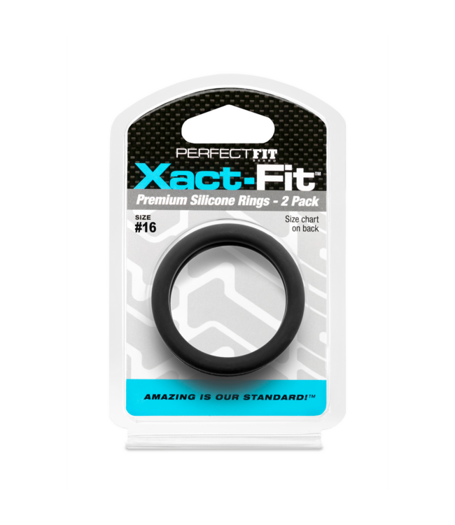PerfectFitBrand Xact-Fit Cockring 2er-Pack #16 | Perfekte Passform & Komfort