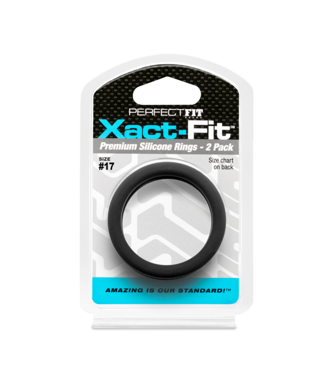PerfectFitBrand Xact-Fit™ Maat #17 Cockring 2-Pack Met 2,5 Mm Incrementeel Maatysteem