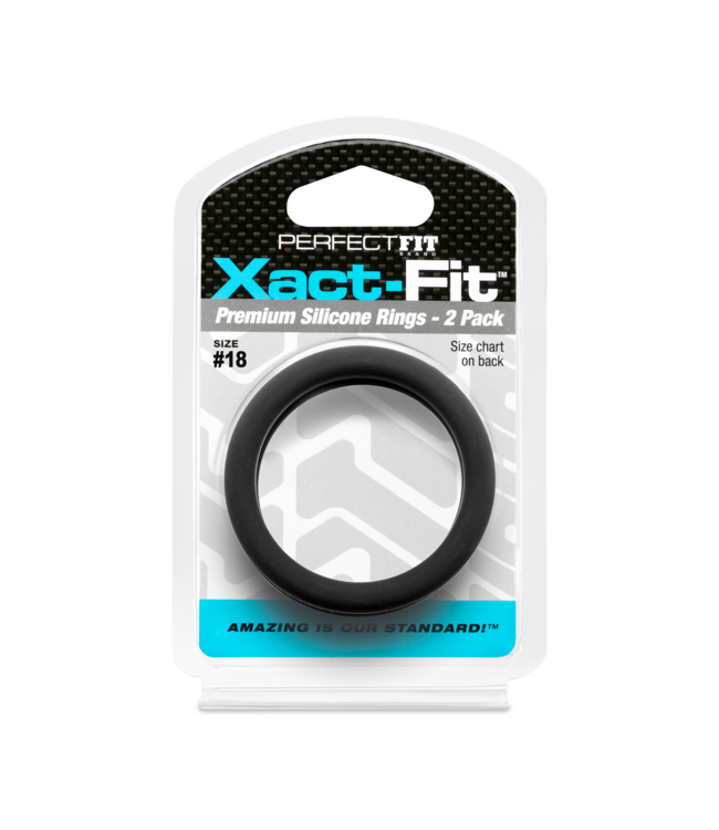 PerfectFitBrand Xact-Fit Cock Ring 2-Pack #18 | Comfortable Fit & Ultimate Pleasure