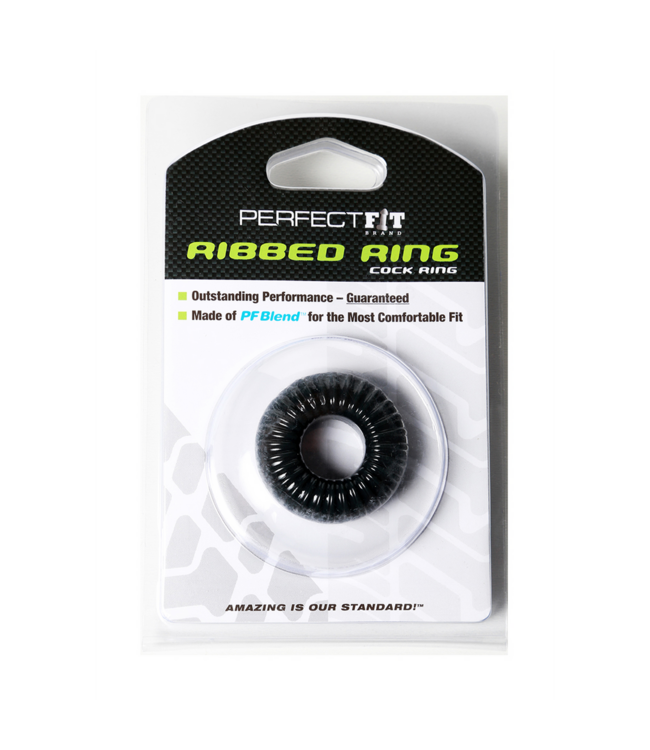 PerfectFitBrand Duurzame Ribbed Ring Cockring Van PF Blend – Latexvrij & Comfortabel