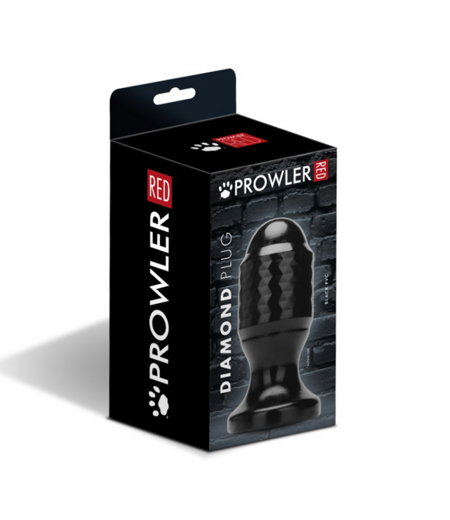 Prowler Red Prowler Red Diamond Anale Plug Zwart 17 cm Veilig PVC Design