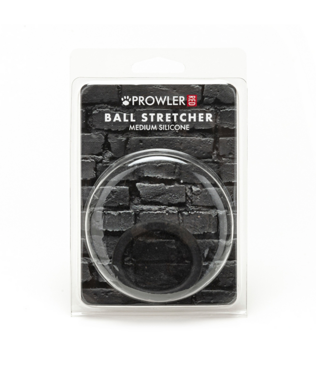 Prowler Red Prowler RED Siliconen Ball Stretcher Medium Zwart 34-46 mm Comfortabele Pasvorm