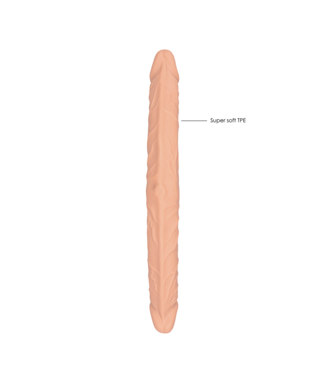 RealRock RealRock Double Dong 35,6 cm TPE Dubbeldildo Ultrarrealistisch & Veilig