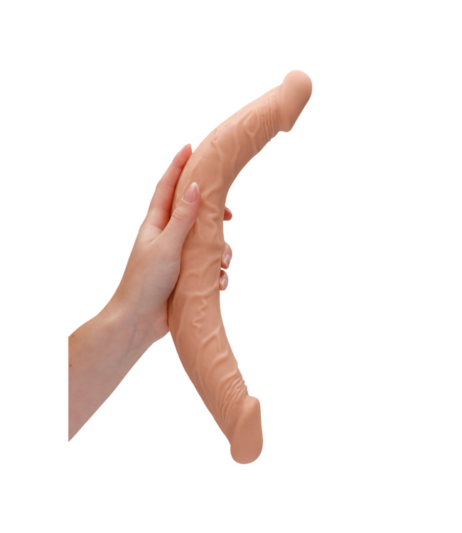 RealRock RealRock Double Dong 35,6 cm TPE Dubbeldildo Ultrarrealistisch & Veilig