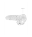 RealRock RealRock Crystal Clear Transparante Dildo 21 cm Met Zuignap En Ballen