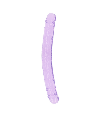 RealRock Realistic Double Dildo 34 cm - Clear Dual-Sided Pleasure Tool