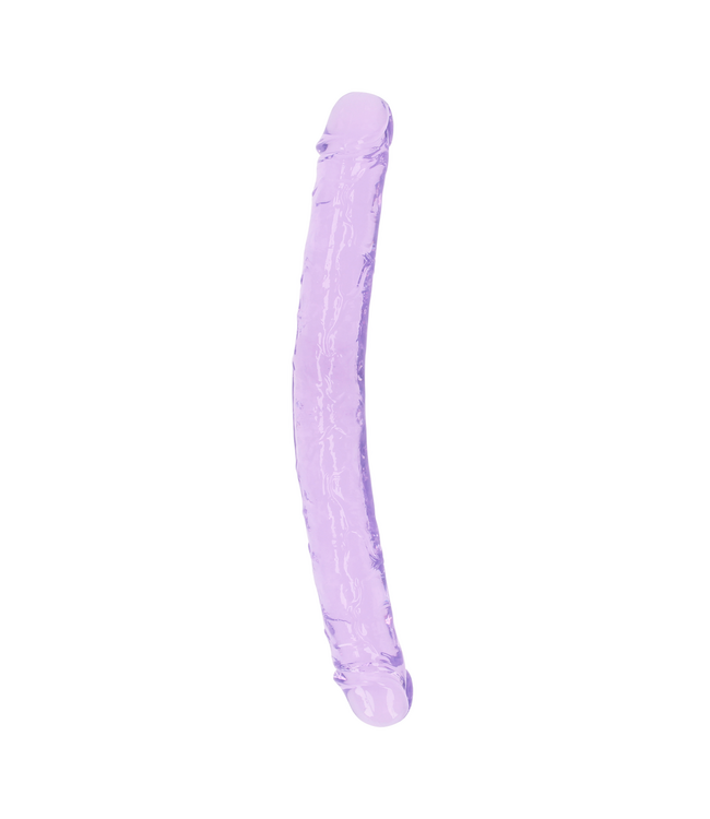 RealRock Transparante RealRock Double Dong 34 cm - Dubbele Stimulatiedildo Veilig TPE