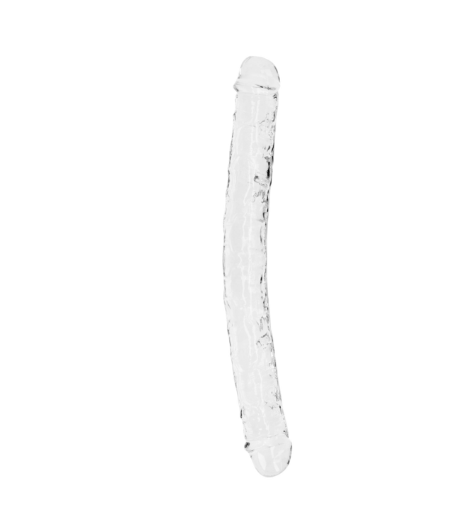 RealRock Realrock Crystal Clear Realistic Double Dildo - 34cm, Safe & Flexible