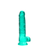 RealRock RealRock Crystal Clear Dildo 21 cm Met Zuignap En Realistische Ballen