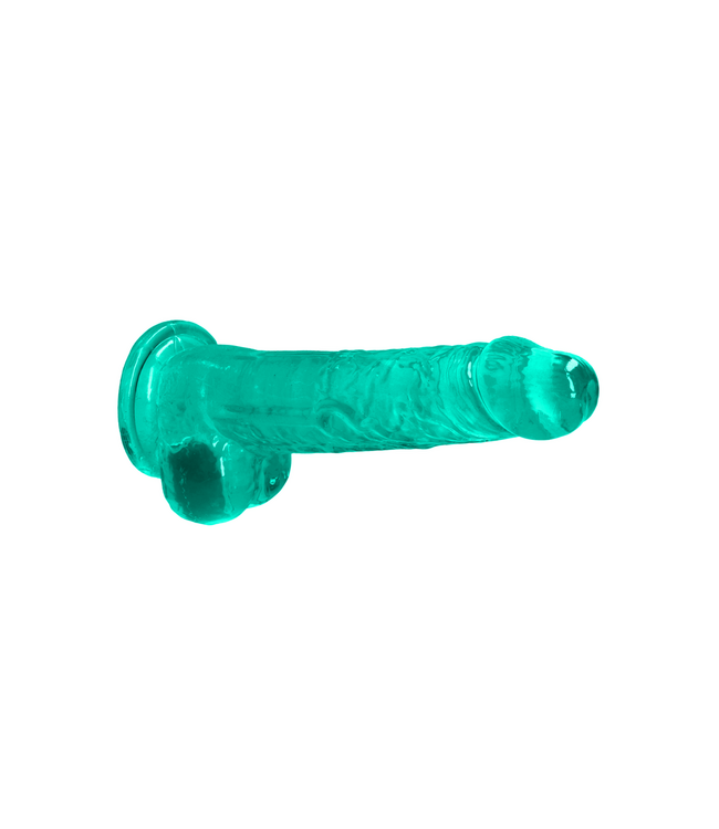 RealRock RealRock Crystal Clear Dildo 21 cm Met Zuignap En Realistische Ballen