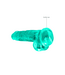 RealRock REALROCK 21cm Crystal Clear Realistic Dildo with Suction Cup & Balls