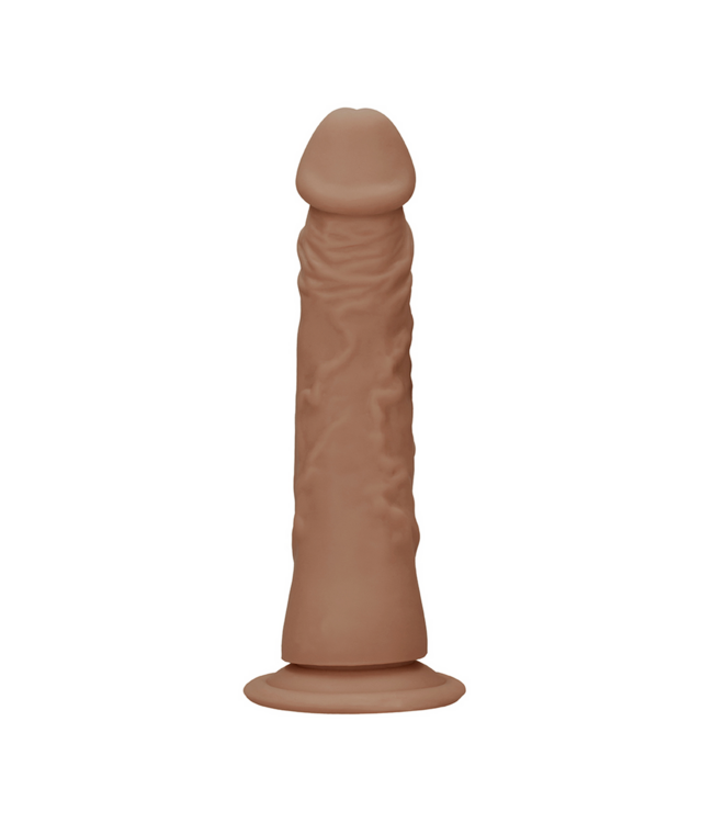 RealRock Levensechte Dildo 18,9 cm Met Zuignap En Realistische Textuur Zonder Testikels