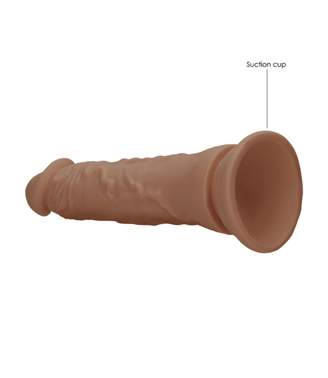 RealRock Levensechte Dildo 18,9 cm Met Zuignap En Realistische Textuur Zonder Testikels