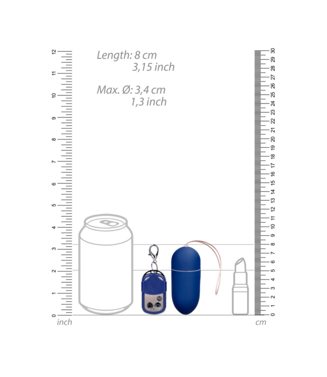 Shots Toys Vibrierendes BluEi mit 10 Stufen & Fernbedienung – Genuss bis 20m!
