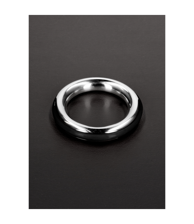 Steel by Shots Cazzo Tensions Stylish Steel Cock Ring with Comfortable Silicone Bands