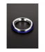 Steel by Shots Roestvrijstalen Cockring Met Siliconen Ringen - Versterking & Comfort Blauw