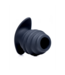 XR Brands Siliconen Geribbelde Hollow Tunnel Buttplug Klein 6,7 cm XR Brands