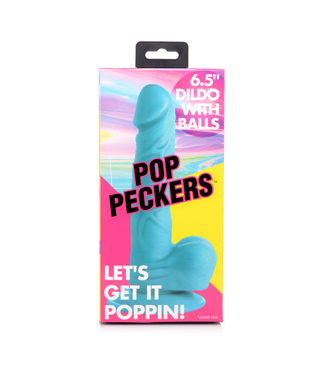 XR Brands Realistische Pop Dildo Met Sterke Zuignap En Ballen 19 cm