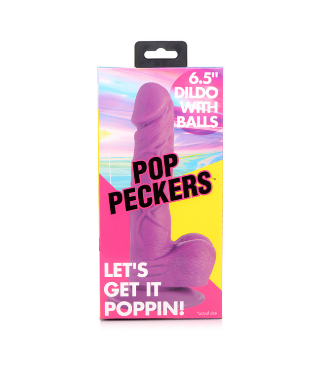 XR Brands Realistic 19cm Flexible POP Dildo with Strong Suction Cup for Fun