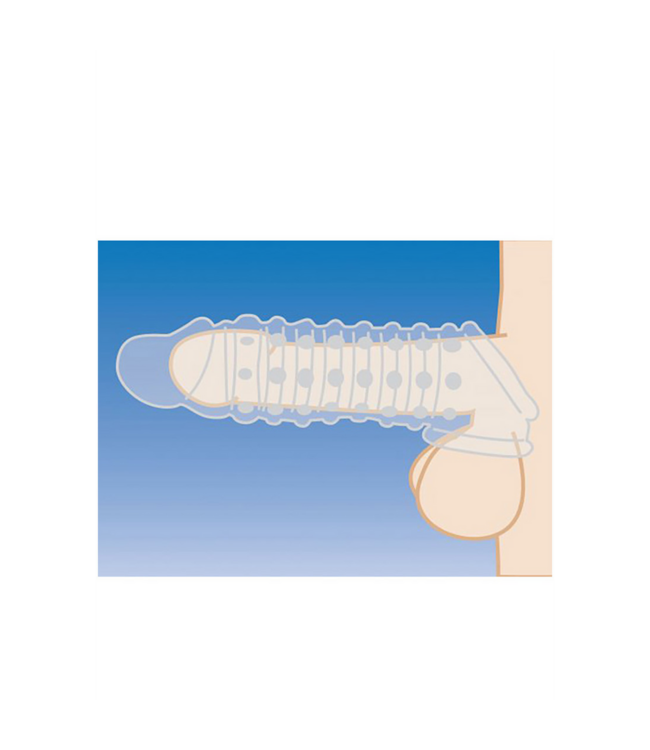 XR Brands Super-Soft Penis Sleeve | Add Length & Intense Pleasure with Texture
